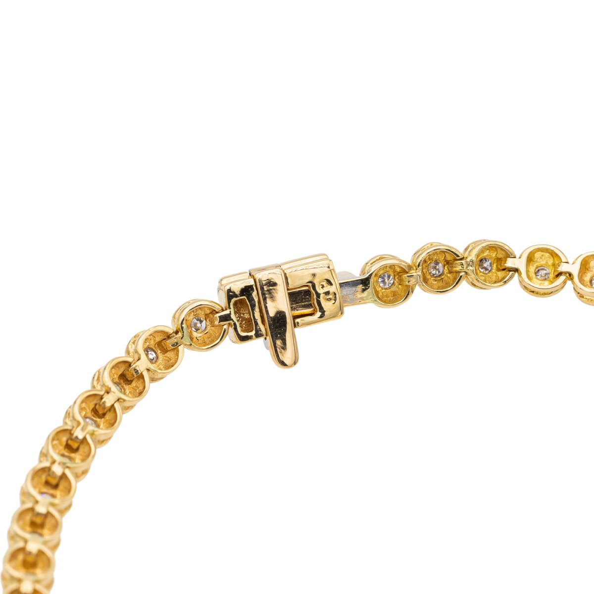 Bracelet Ligne en or jaune et diamants - Castafiore