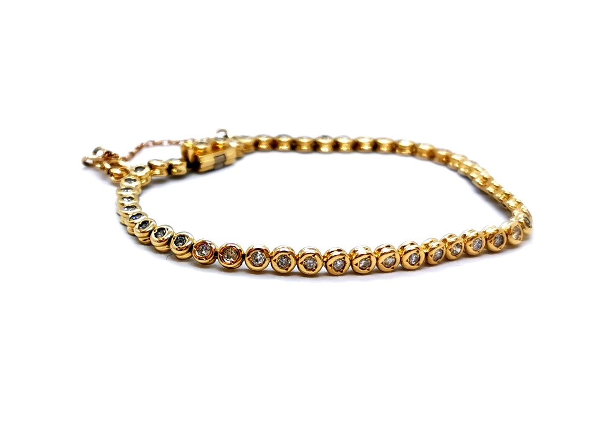 Bracelet Ligne Or jaune Diamant - Castafiore