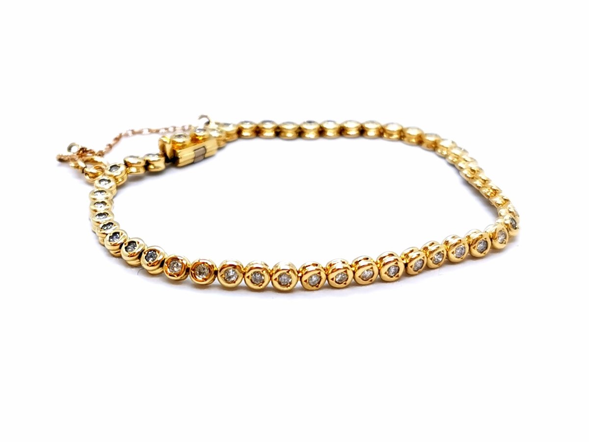 Bracelet Ligne Or jaune Diamant - Castafiore