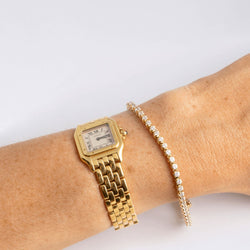 Bracelet ligne or or jaune et diamants - Castafiore