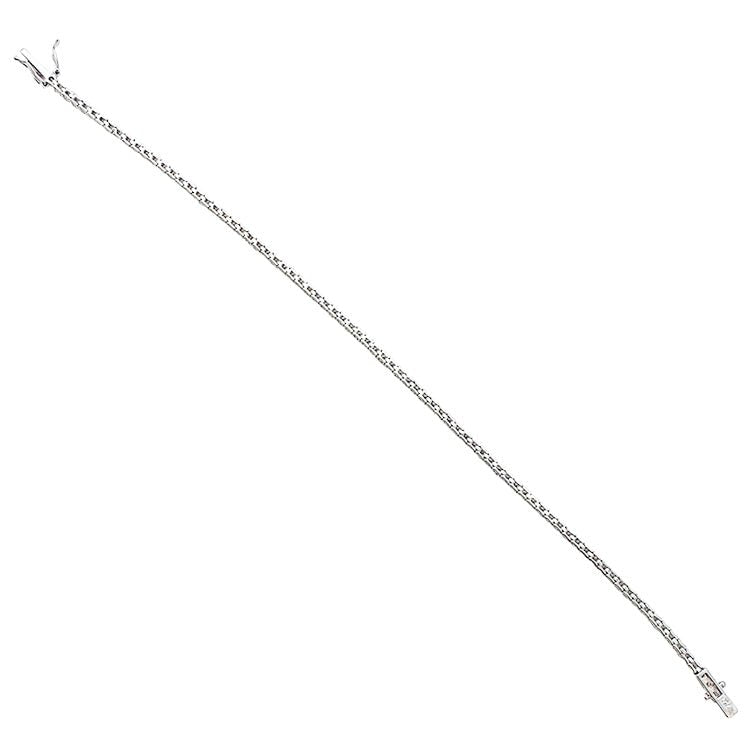 Bracelet ligne tennis en or blanc et diamants - Castafiore