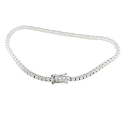 Bracelet ligne tennis en or blanc et diamants - Castafiore