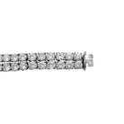 Bracelet lignes CARTIER, modèle "Kalypso"en platine et diamants - Castafiore