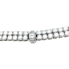 Bracelet lignes CARTIER, modèle "Kalypso"en platine et diamants - Castafiore