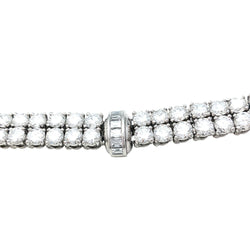 Bracelet lignes CARTIER, modèle "Kalypso"en platine et diamants - Castafiore