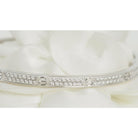 Bracelet Love CARTIER en or blanc et diamants - Castafiore