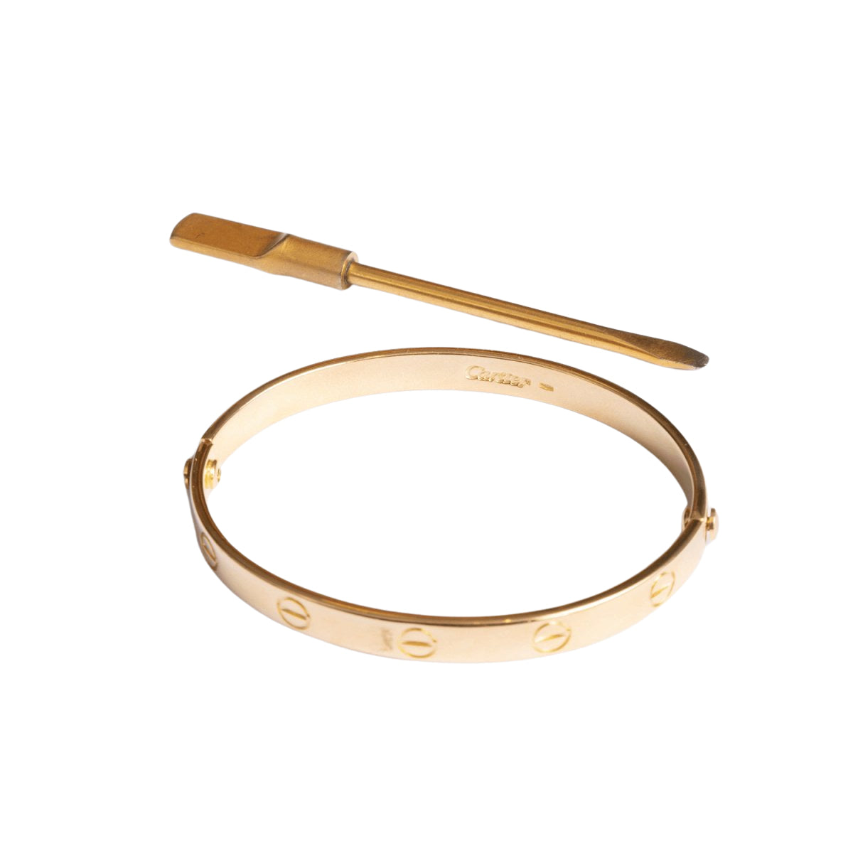 Bracelet Love CARTIER en or jaune, T17 - Castafiore