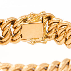 Bracelet Maille américaine en or jaune - Castafiore