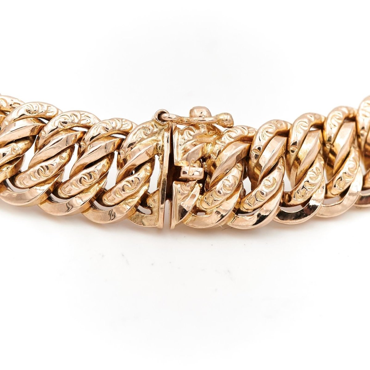 Bracelet Maille américaine en or jaune - Castafiore