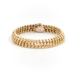 Bracelet Maille américaine en or jaune - Castafiore