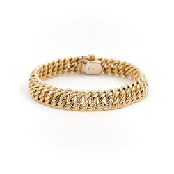 Bracelet Maille américaine en or jaune - Castafiore