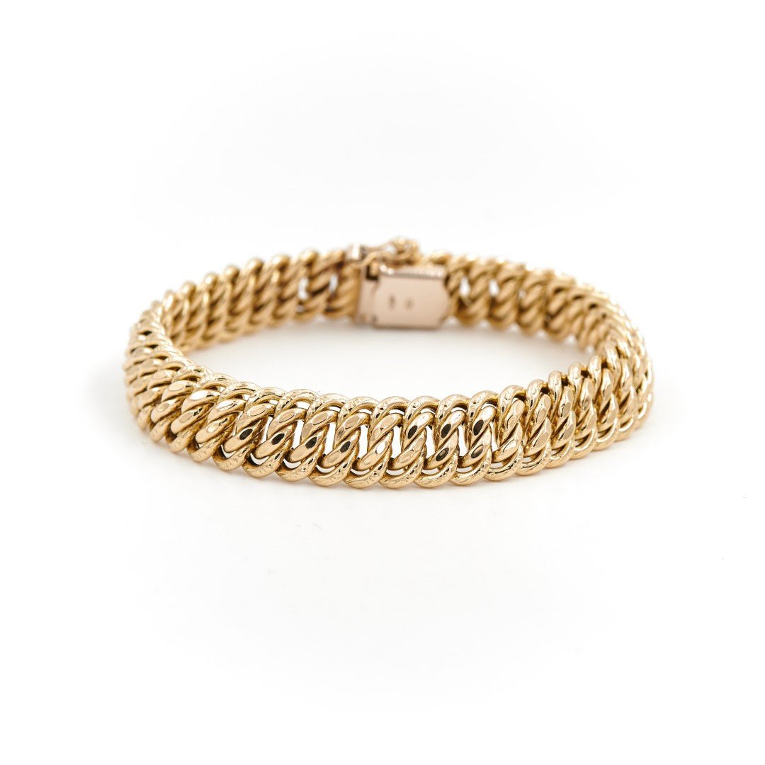 Bracelet Maille américaine en or jaune - Castafiore