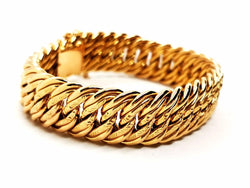 Bracelet Maille américaine en or jaune - Castafiore