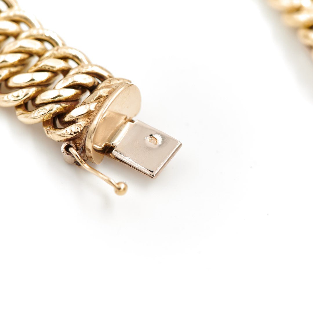 Bracelet Maille américaine en or jaune - Castafiore