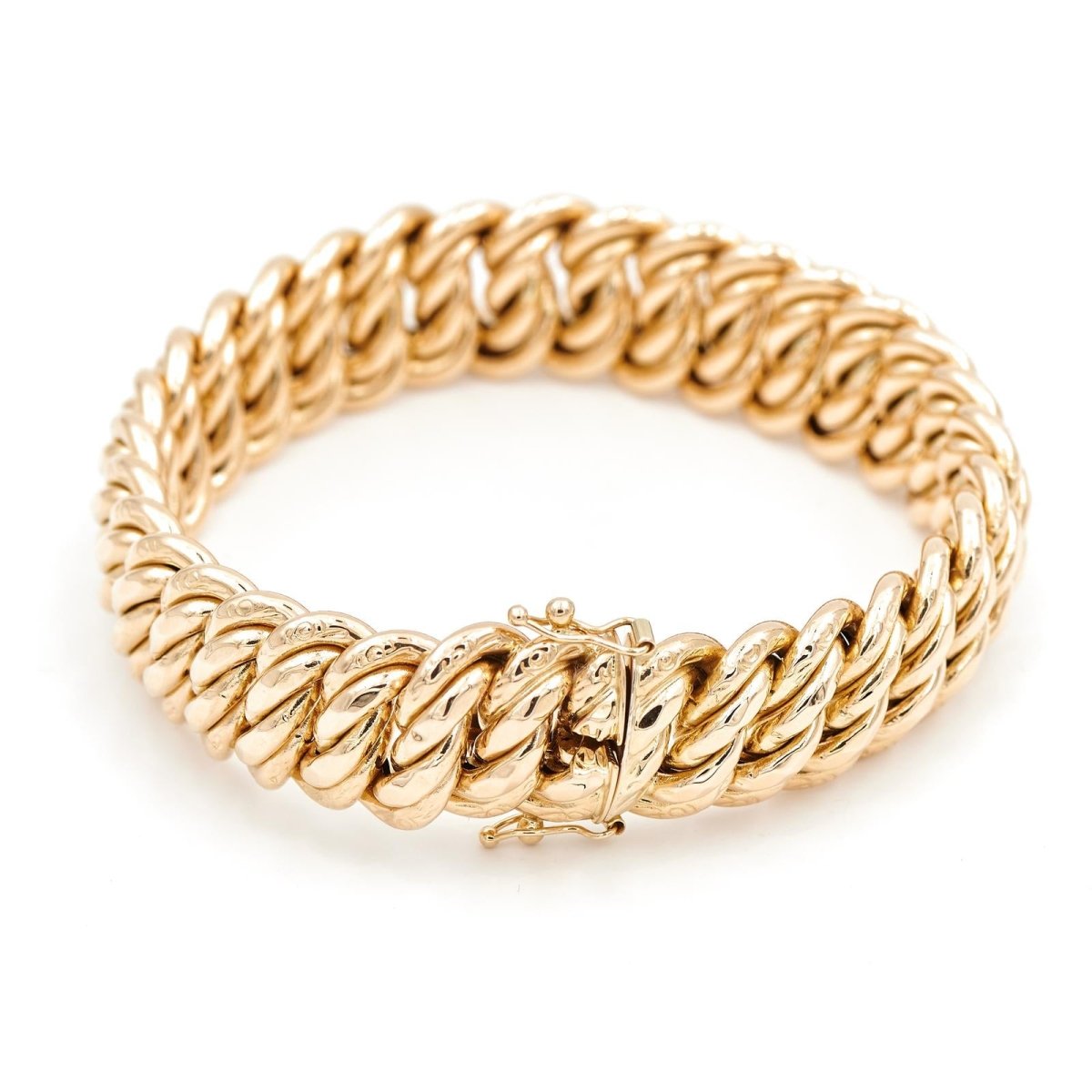 Bracelet Maille américaine en or jaune - Castafiore