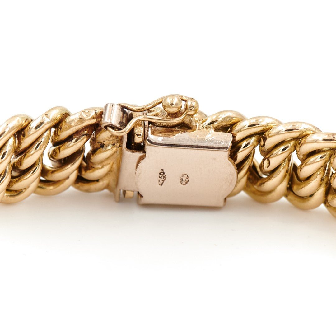 Bracelet Maille américaine en or jaune - Castafiore