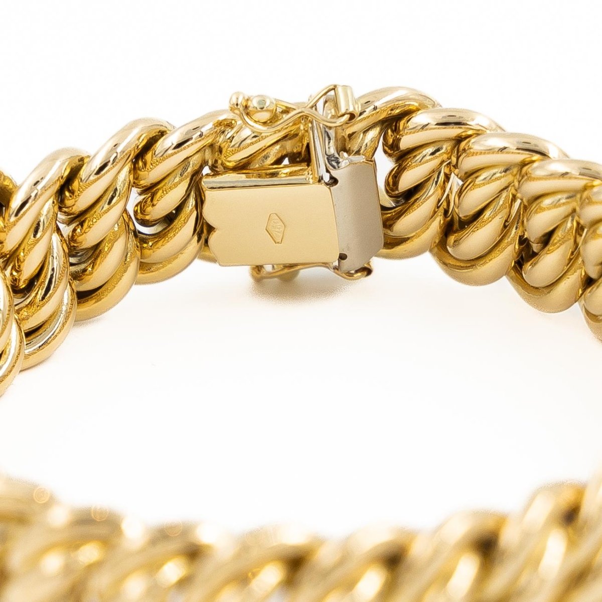 Bracelet Maille américaine en or jaune - Castafiore