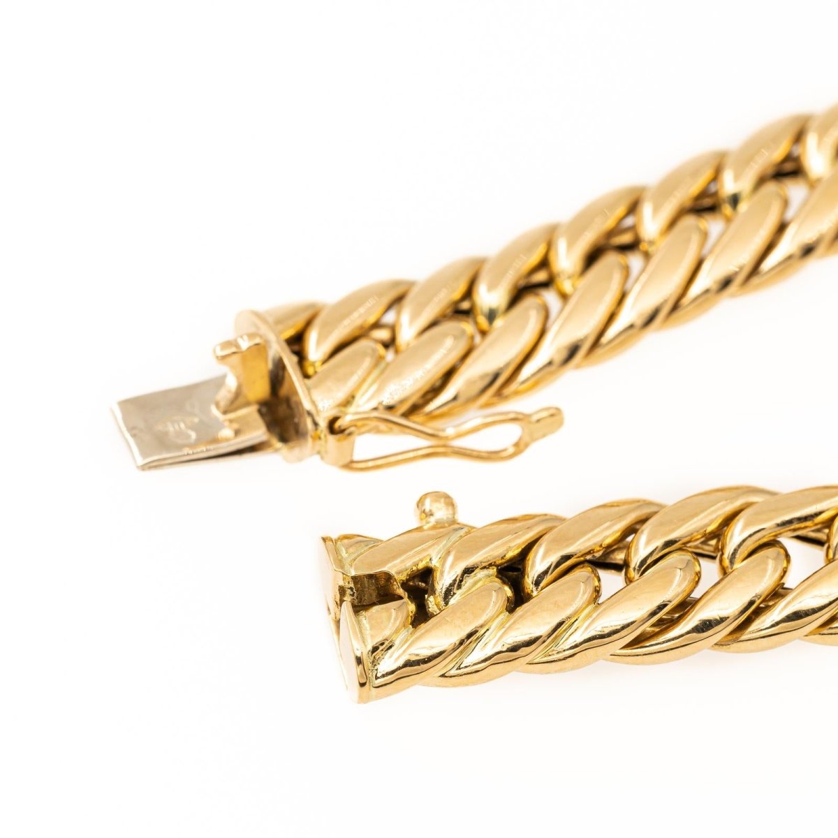 Bracelet Maille américaine en or jaune - Castafiore