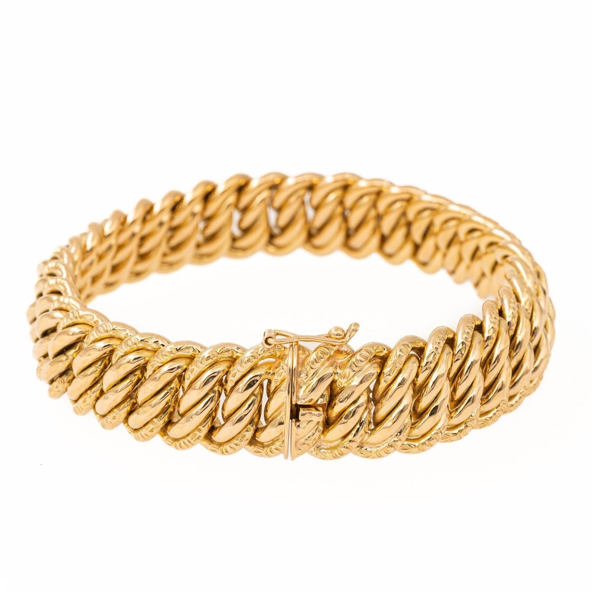 Bracelet Maille américaine en or jaune - Castafiore