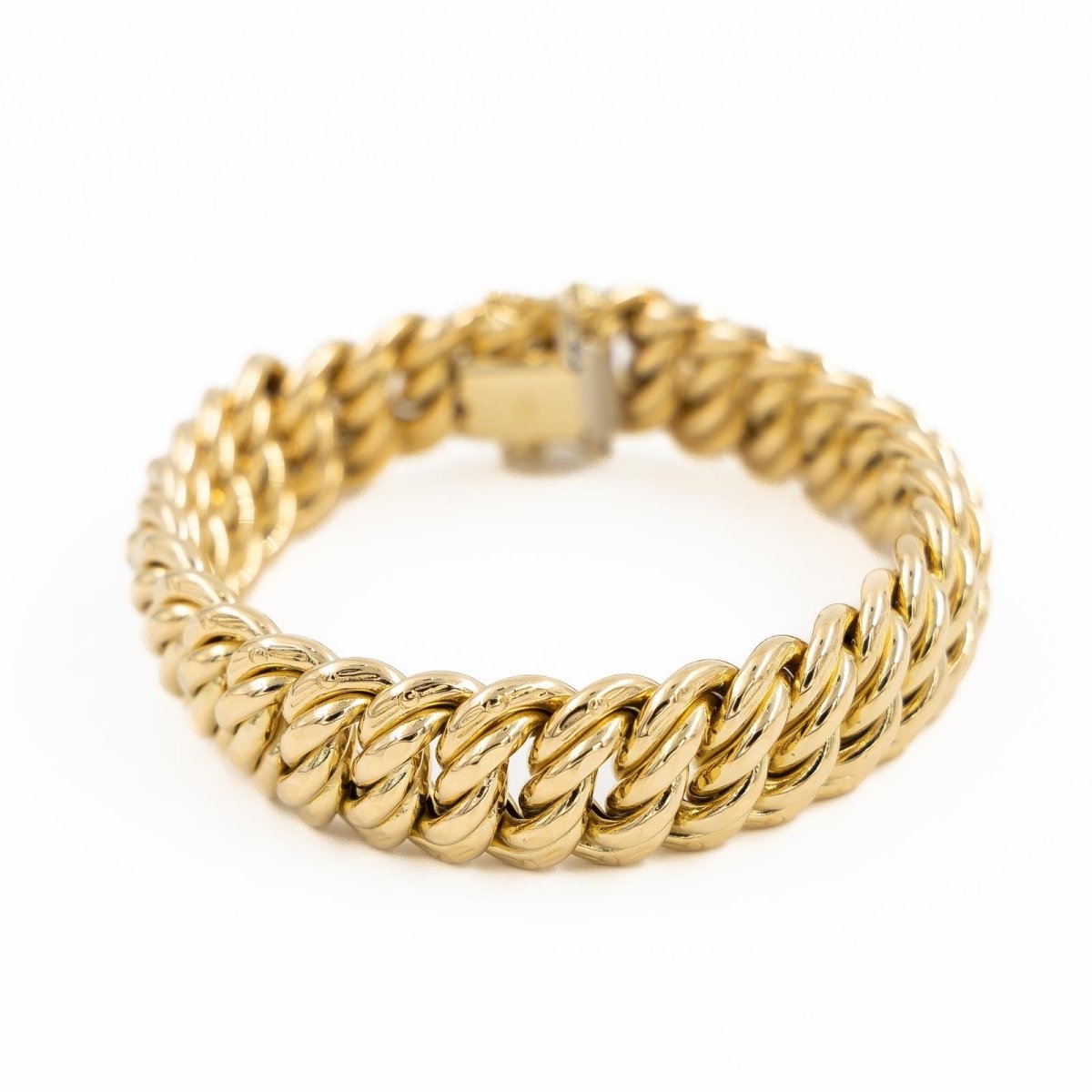 Bracelet Maille américaine en or jaune - Castafiore