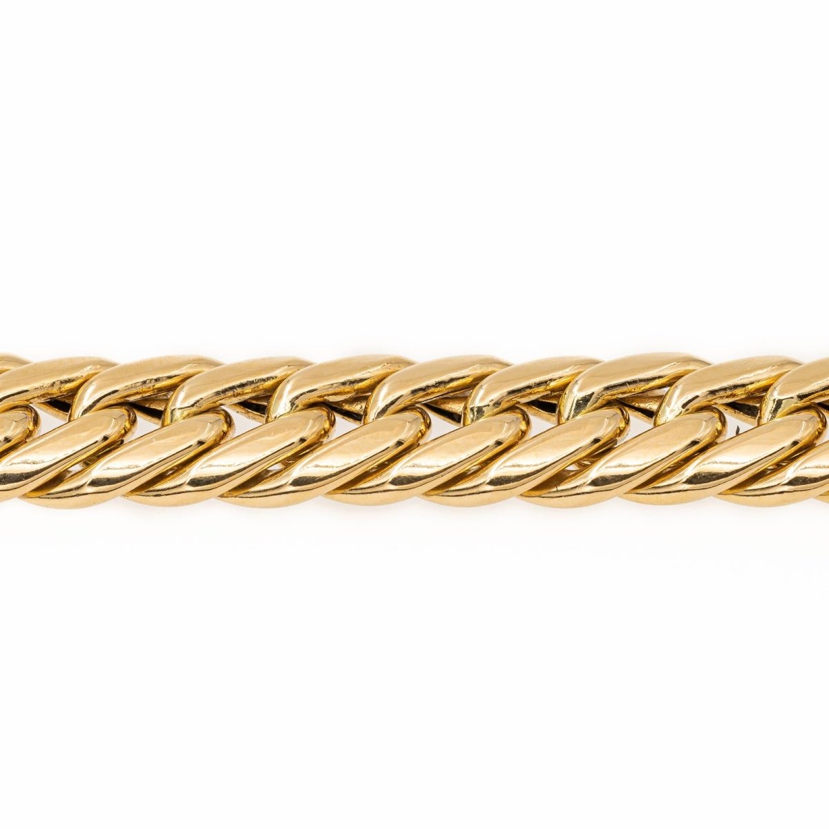 Bracelet Maille américaine en or jaune - Castafiore