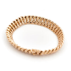 Bracelet Maille américaine en or jaune - Castafiore