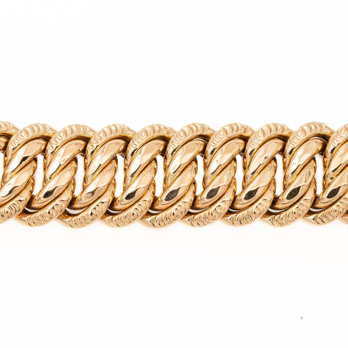 Bracelet Maille américaine en or jaune - Castafiore