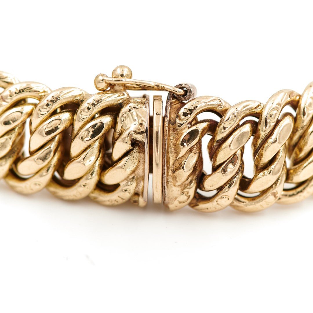 Bracelet Maille américaine en or jaune - Castafiore