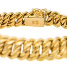 Bracelet Maille américaine en or jaune et saphir - Castafiore