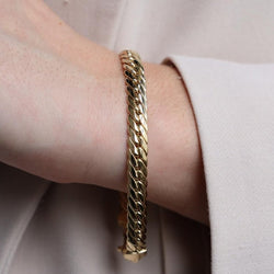 Bracelet Maille anglaise en or jaune - Castafiore