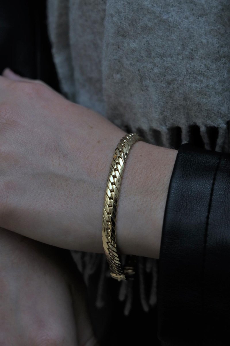 Bracelet Maille anglaise Or jaune - Castafiore