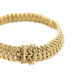 Bracelet Maille deux rangs en or jaune - Castafiore