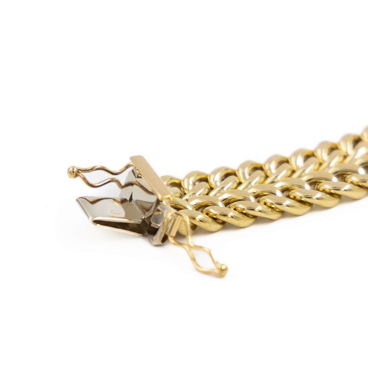 Bracelet Maille deux rangs en or jaune - Castafiore