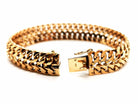 Bracelet Maille double en or rose - Castafiore