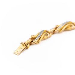 Bracelet Maille en or jaune et en diamants - Castafiore