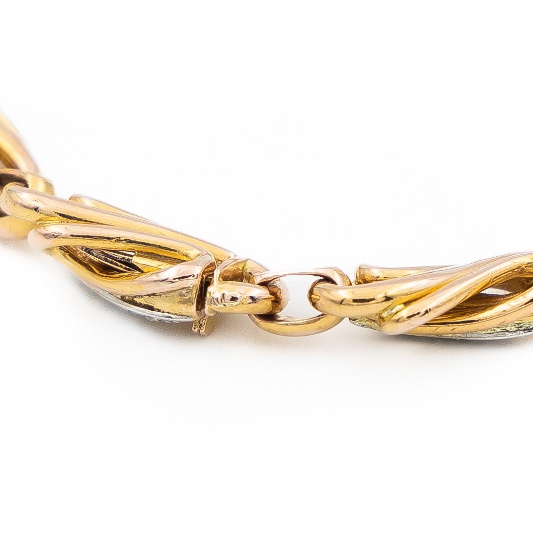 Bracelet Maille en or jaune et en diamants - Castafiore