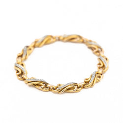 Bracelet Maille en or jaune et en diamants - Castafiore