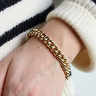 Bracelet Maille épaisse en or jaune - Castafiore