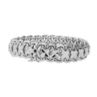 Bracelet Maille fantaisie en or blanc - Castafiore