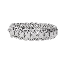 Bracelet Maille fantaisie en or blanc - Castafiore