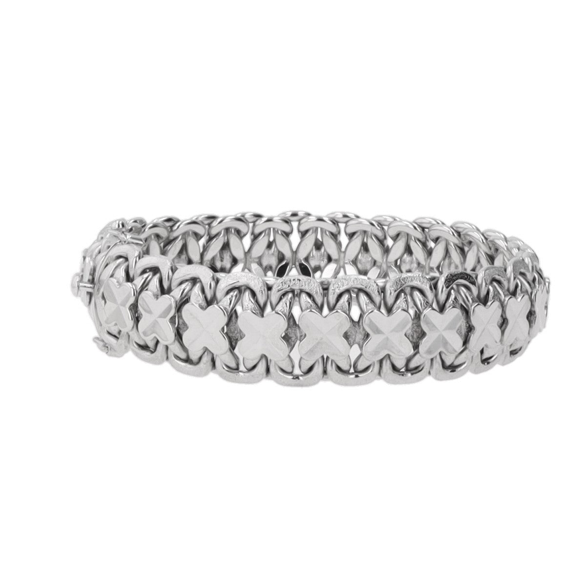 Bracelet Maille fantaisie en or blanc - Castafiore