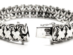 Bracelet Maille fantaisie en or blanc - Castafiore