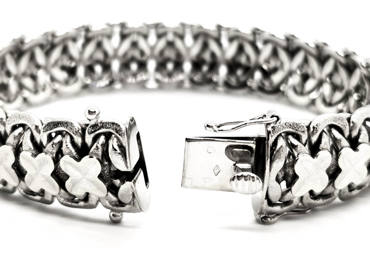 Bracelet Maille fantaisie en or blanc - Castafiore