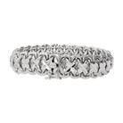 Bracelet Maille fantaisie en or blanc - Castafiore