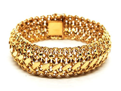 Bracelet Maille fantaisie en or jaune - Castafiore