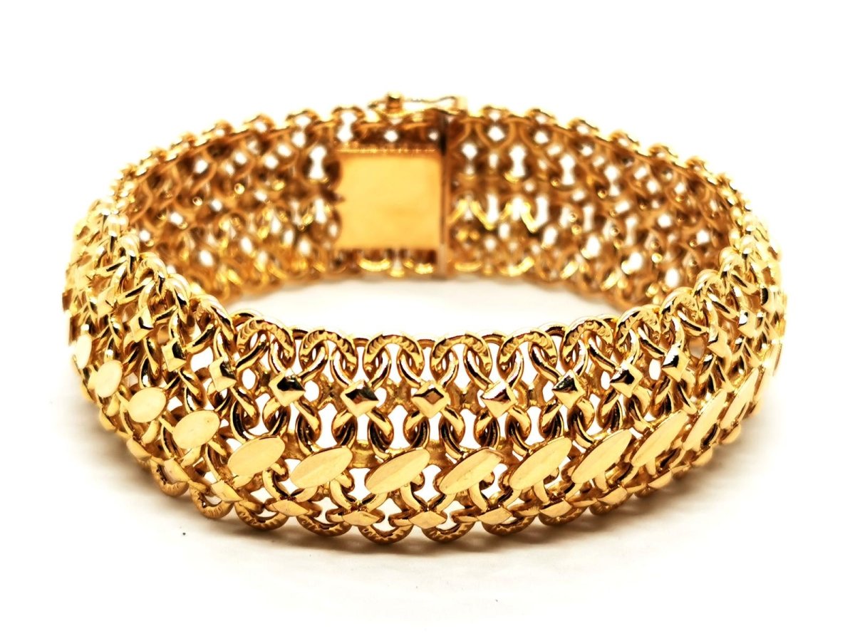 Bracelet Maille fantaisie en or jaune - Castafiore