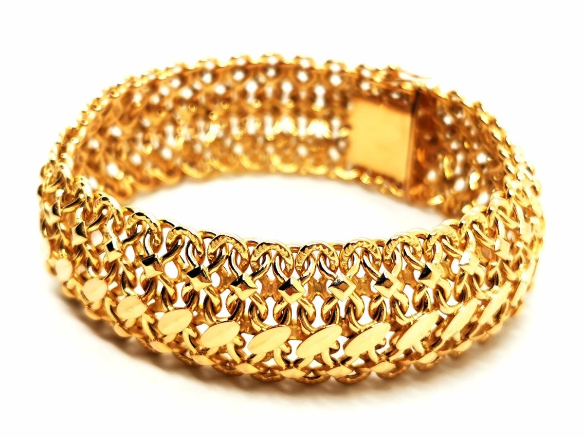 Bracelet Maille fantaisie en or jaune - Castafiore