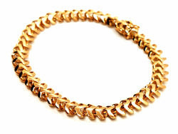 Bracelet Maille fantaisie en or jaune - Castafiore