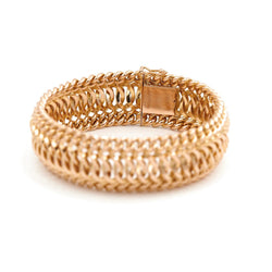 Bracelet Maille fantaisie en or jaune - Castafiore