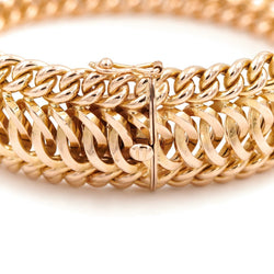 Bracelet Maille fantaisie en or jaune - Castafiore